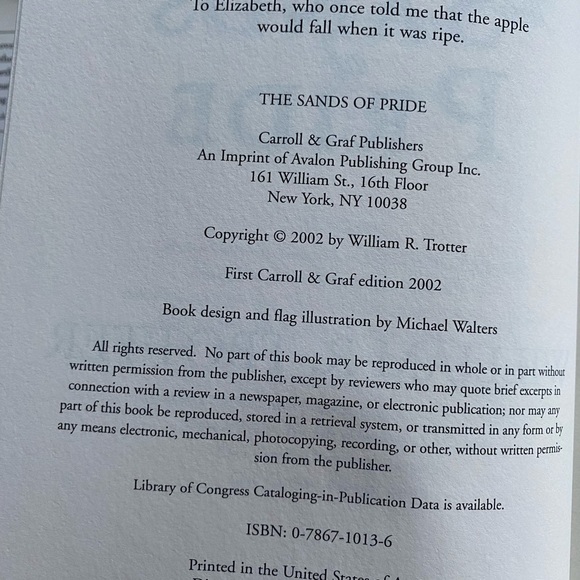 The Sands of Pride Book by William Trotter - Picture 4 of 4